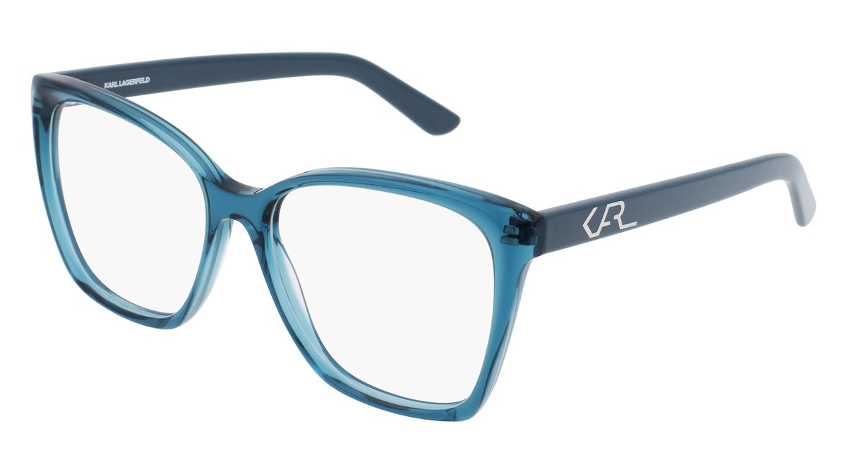Occhiali da vista Karl Lagerfeld KL6050 (425) colore petrol forma rettangolare 