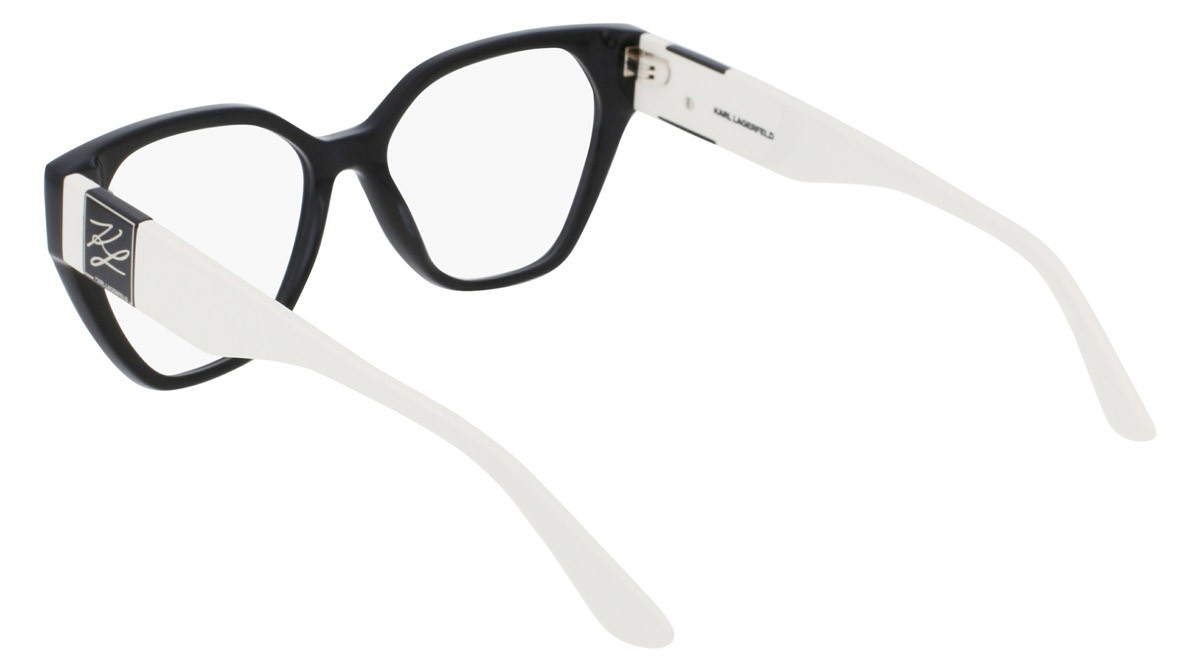 Occhiali da vista Karl Lagerfeld KL6053 (004) colore black/white forma rettangolare 