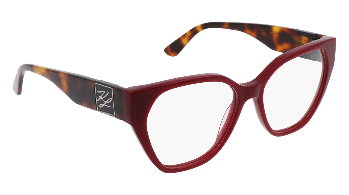 Occhiali da vista Karl Lagerfeld KL6053 (604) colore burgundy forma rettangolare 