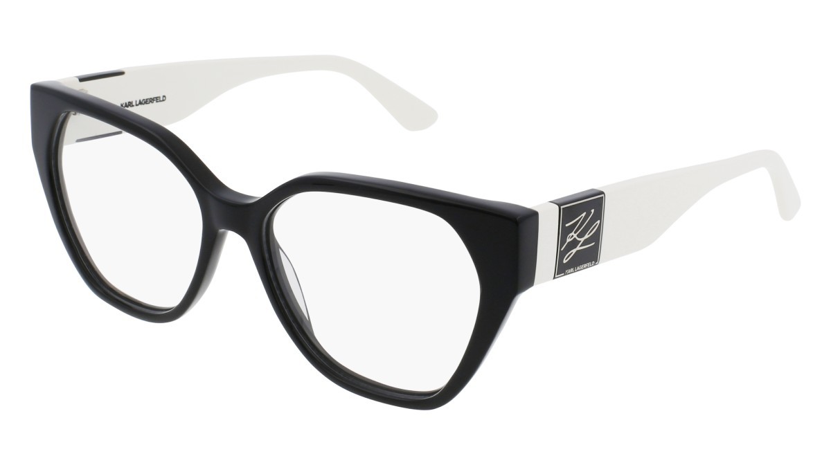 Occhiali da vista Karl Lagerfeld KL6053 N (004) colore black/white forma rettangolare 