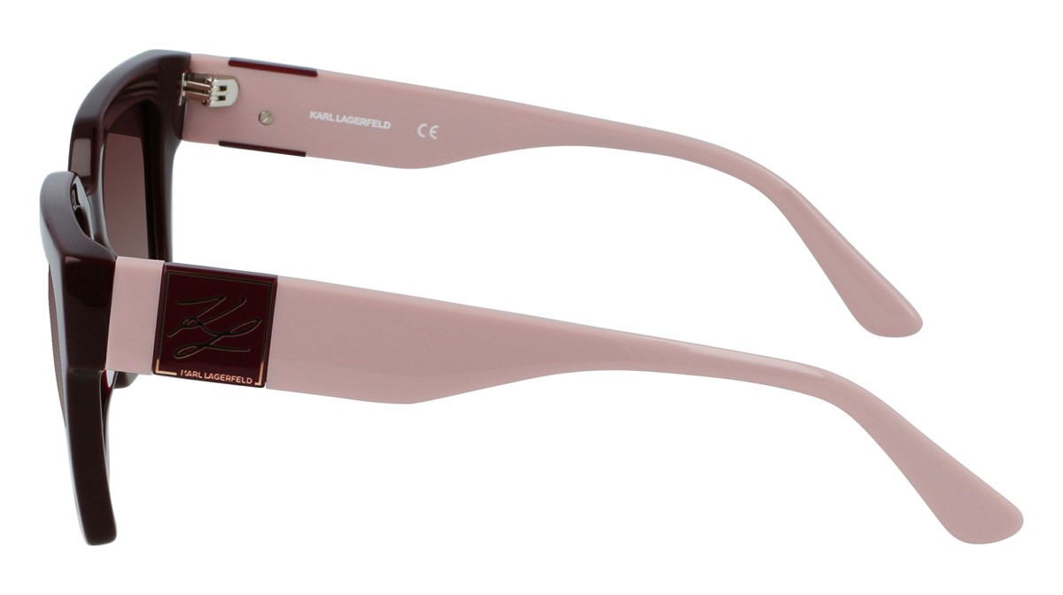 Occhiali da sole Karl Lagerfeld KL6057S (605) colore burgundy forma rettangolare 