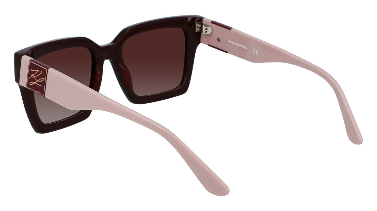 Occhiali da sole Karl Lagerfeld KL6057S (605) colore burgundy forma rettangolare 