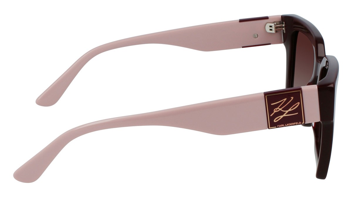 Occhiali da sole Karl Lagerfeld KL6057S (605) colore burgundy forma rettangolare 