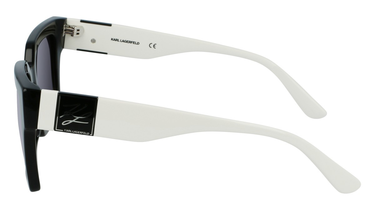 Occhiali da sole Karl Lagerfeld KL6057S N (004) colore black & white forma rettangolare 