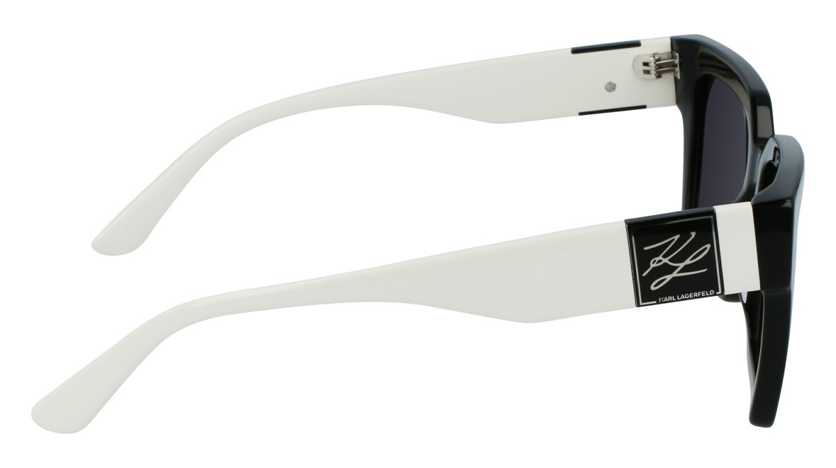 Occhiali da sole Karl Lagerfeld KL6057S N (004) colore black & white forma rettangolare 
