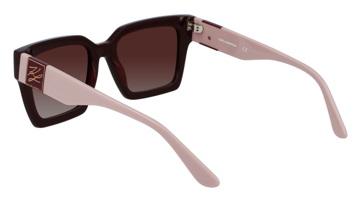 Occhiali da sole Karl Lagerfeld KL6057S N (605) colore burgundy forma rettangolare 
