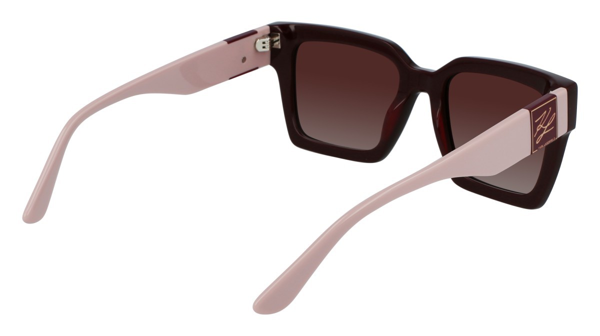 Occhiali da sole Karl Lagerfeld KL6057S N (605) colore burgundy forma rettangolare 