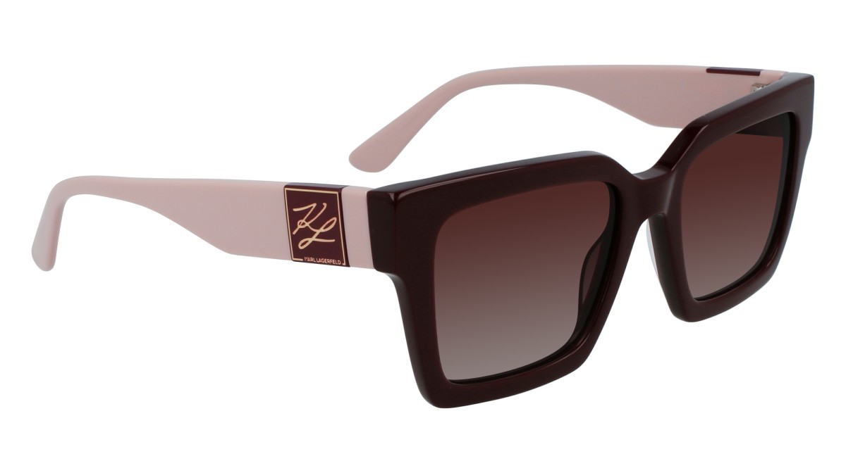 Occhiali da sole Karl Lagerfeld KL6057S N (605) colore burgundy forma rettangolare 