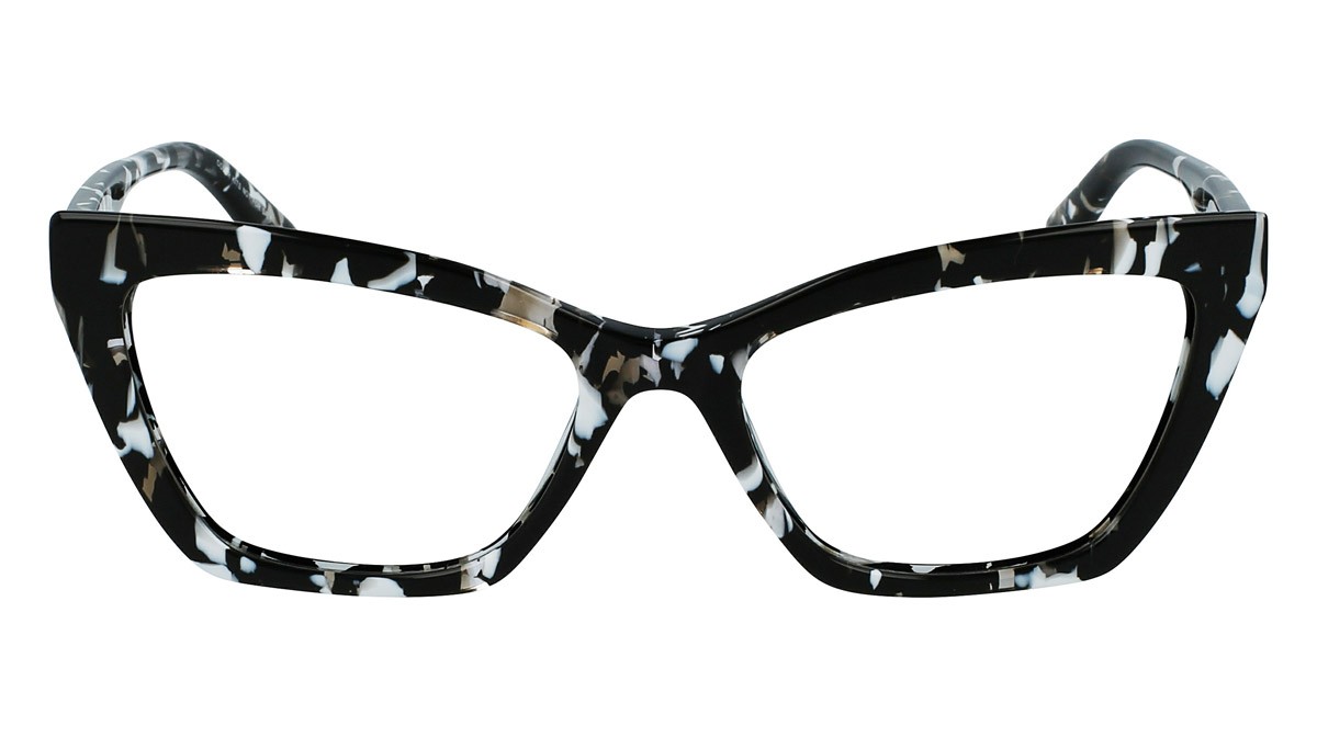 Occhiali da vista Karl Lagerfeld KL6063 (007) colore black/white forma cat eye 