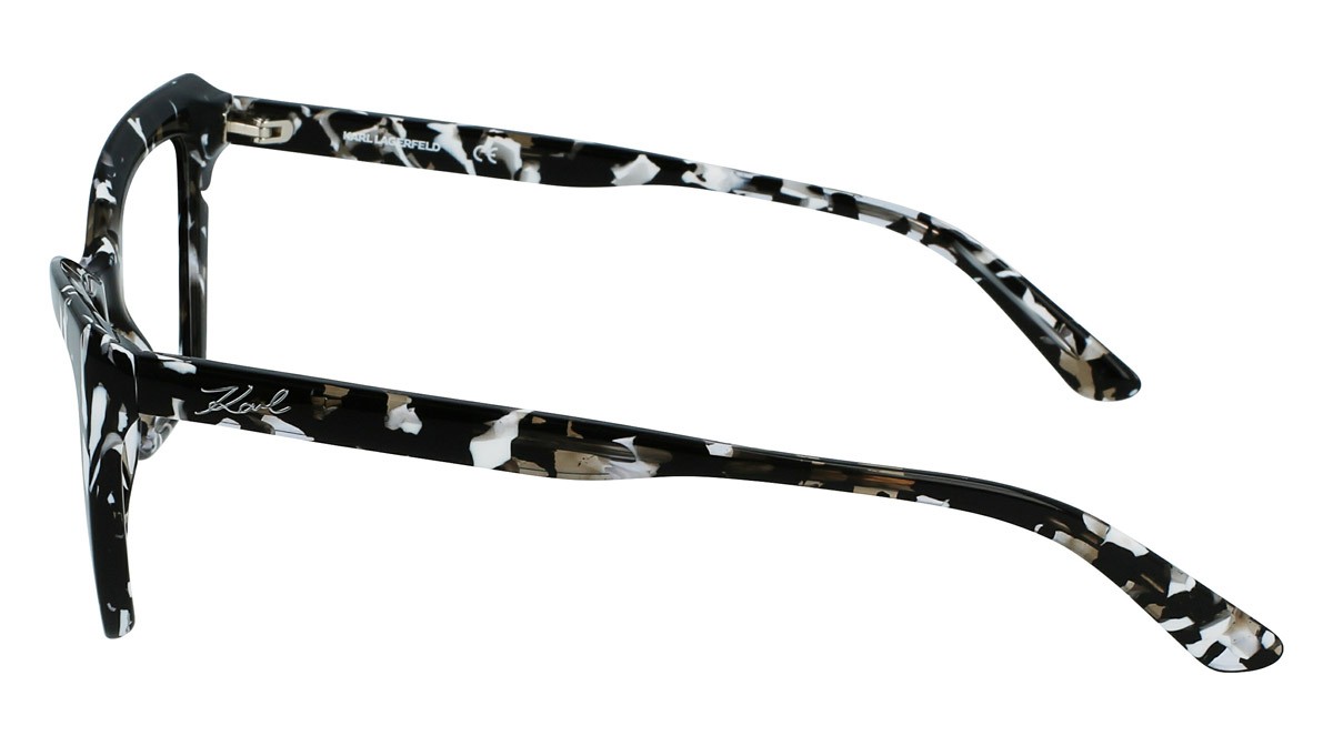 Occhiali da vista Karl Lagerfeld KL6063 (007) colore black/white forma cat eye 