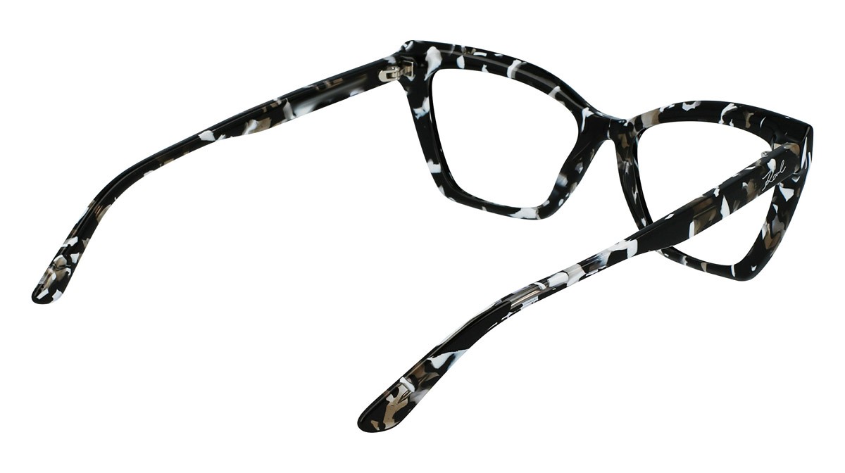 Occhiali da vista Karl Lagerfeld KL6063 (007) colore black/white forma cat eye 