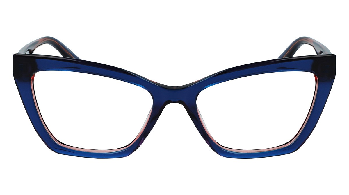 Occhiali da vista Karl Lagerfeld KL6063 (403) colore blue trilayer forma cat eye 