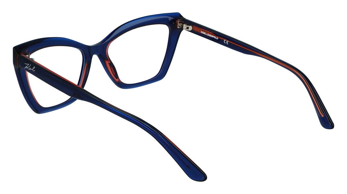 Occhiali da vista Karl Lagerfeld KL6063 (403) colore blue trilayer forma cat eye 