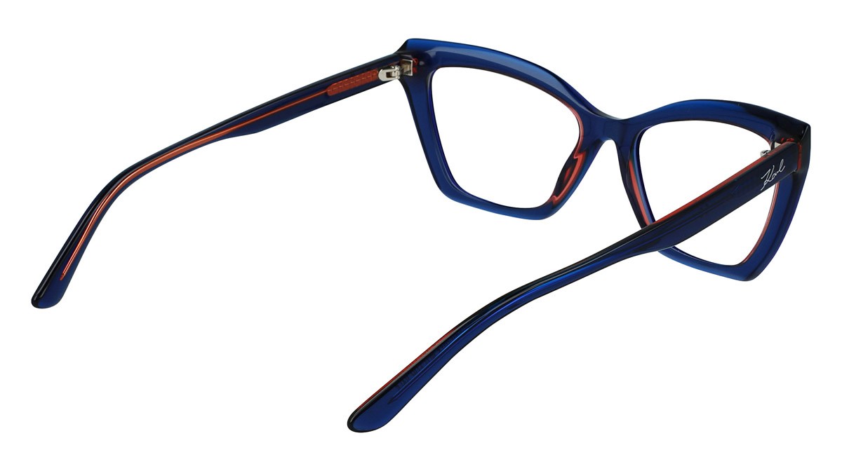 Occhiali da vista Karl Lagerfeld KL6063 (403) colore blue trilayer forma cat eye 