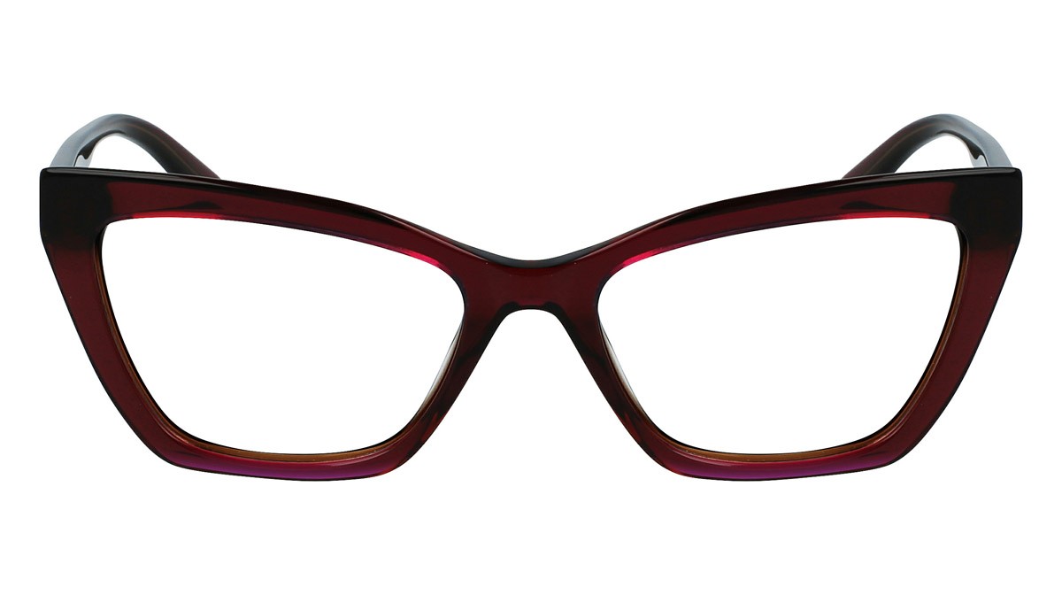 Occhiali da vista Karl Lagerfeld KL6063 (603) colore burgundy trilayer forma cat eye 