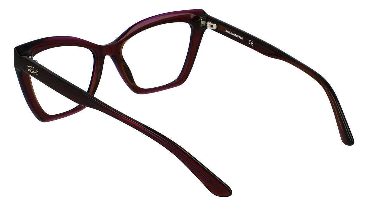 Occhiali da vista Karl Lagerfeld KL6063 (603) colore burgundy trilayer forma cat eye 