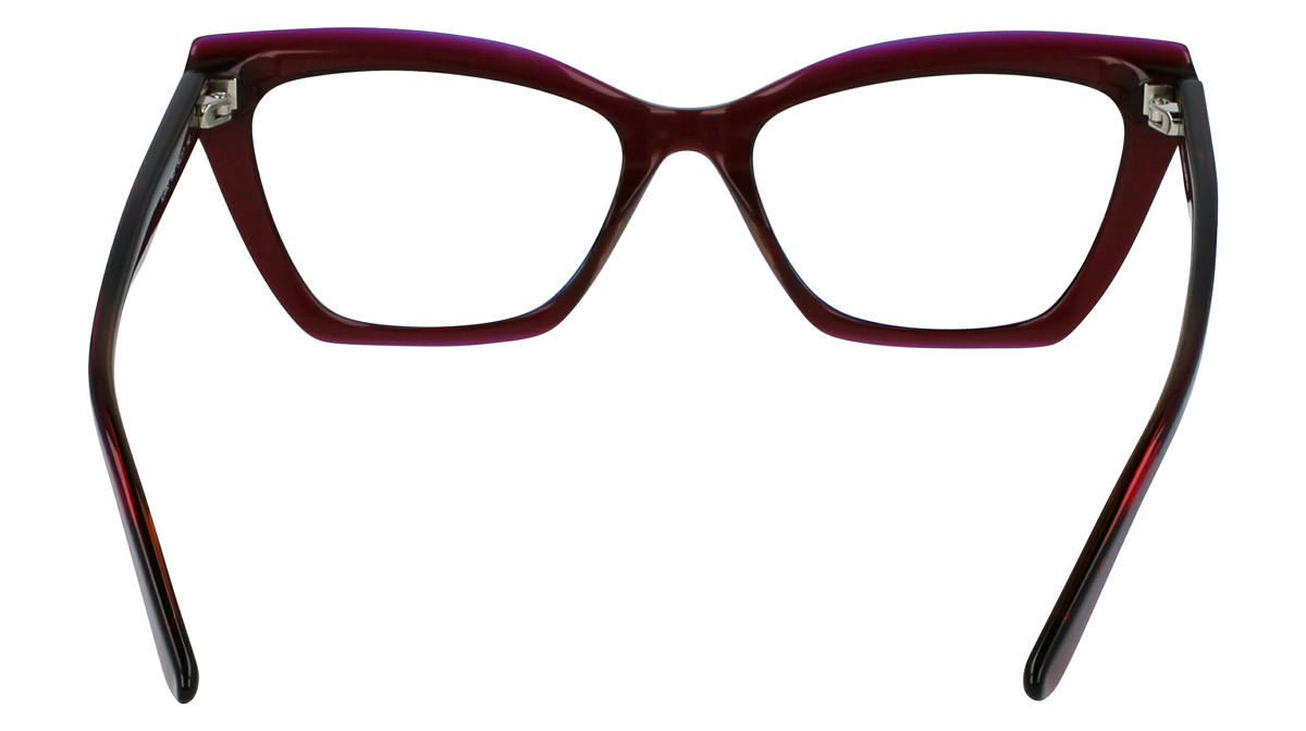 Occhiali da vista Karl Lagerfeld KL6063 (603) colore burgundy trilayer forma cat eye 