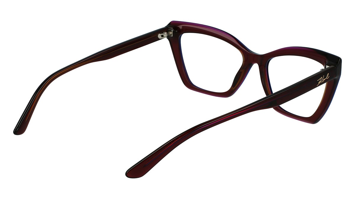 Occhiali da vista Karl Lagerfeld KL6063 (603) colore burgundy trilayer forma cat eye 