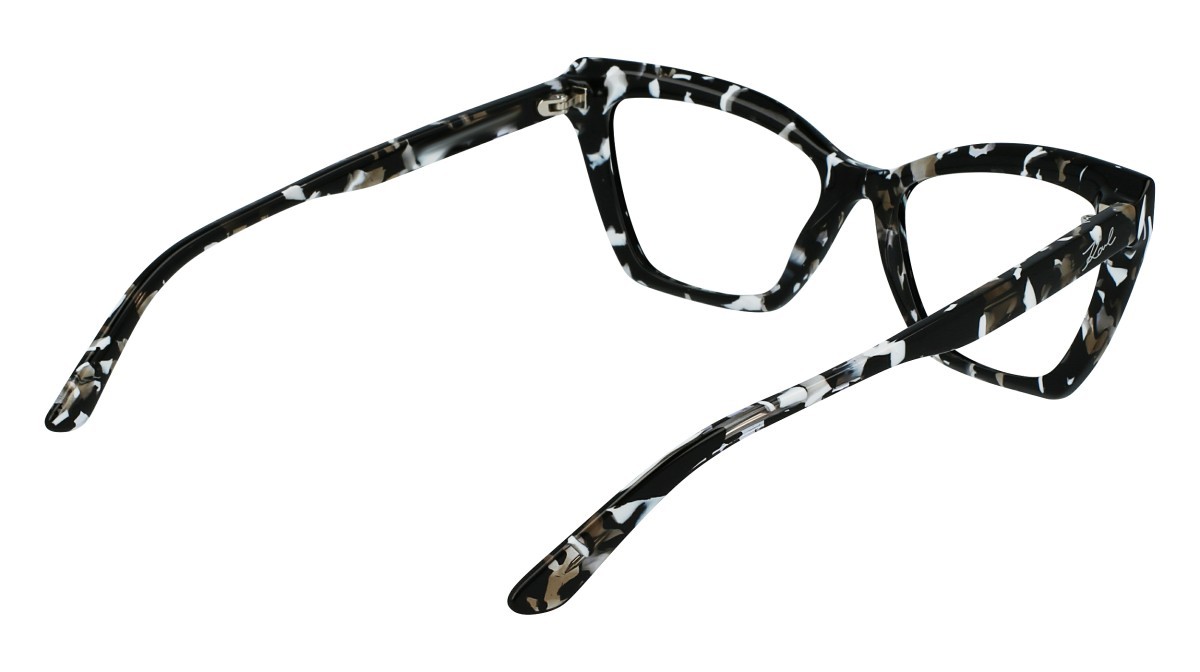 Eyeglasses Karl Lagerfeld KL6063 N (007) color black/white shape cat eye 