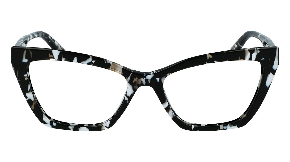 Eyeglasses Karl Lagerfeld KL6063 N (007) color black/white shape cat eye 