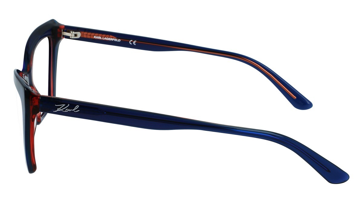 Eyeglasses Karl Lagerfeld KL6063 N (403) color blue trilayer shape cat eye 