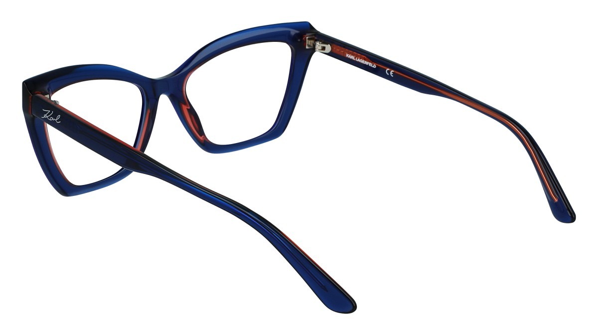 Eyeglasses Karl Lagerfeld KL6063 N (403) color blue trilayer shape cat eye 