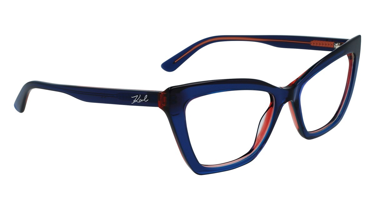 Eyeglasses Karl Lagerfeld KL6063 N (403) color blue trilayer shape cat eye 