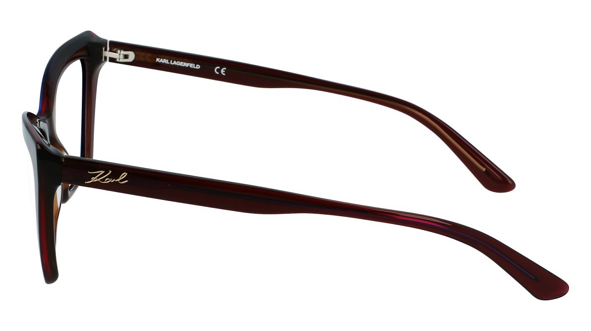 Eyeglasses Karl Lagerfeld KL6063 N (603) color burgundy trilayer shape cat eye 