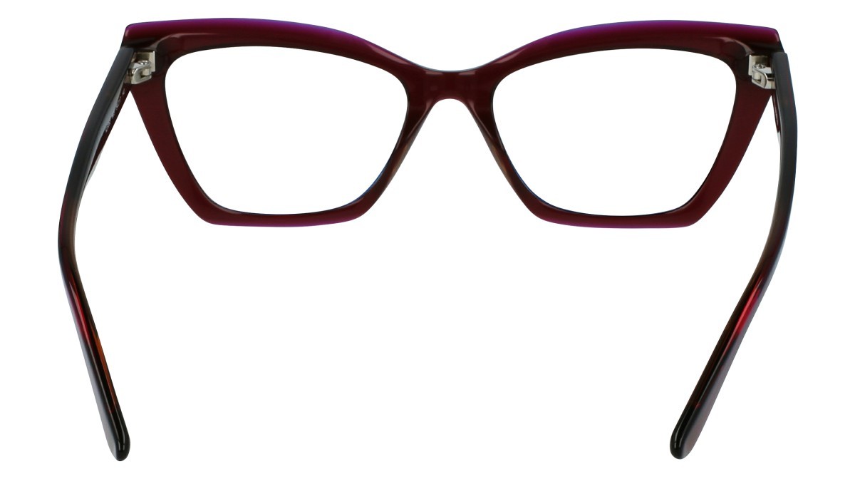 Eyeglasses Karl Lagerfeld KL6063 N (603) color burgundy trilayer shape cat eye 