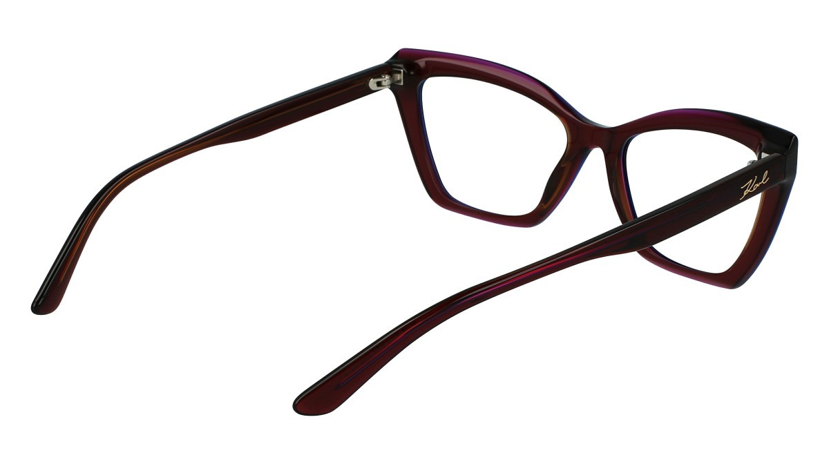 Eyeglasses Karl Lagerfeld KL6063 N (603) color burgundy trilayer shape cat eye 