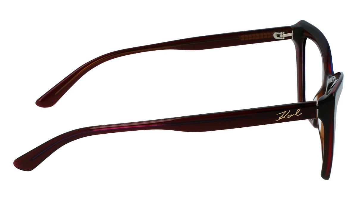 Eyeglasses Karl Lagerfeld KL6063 N (603) color burgundy trilayer shape cat eye 