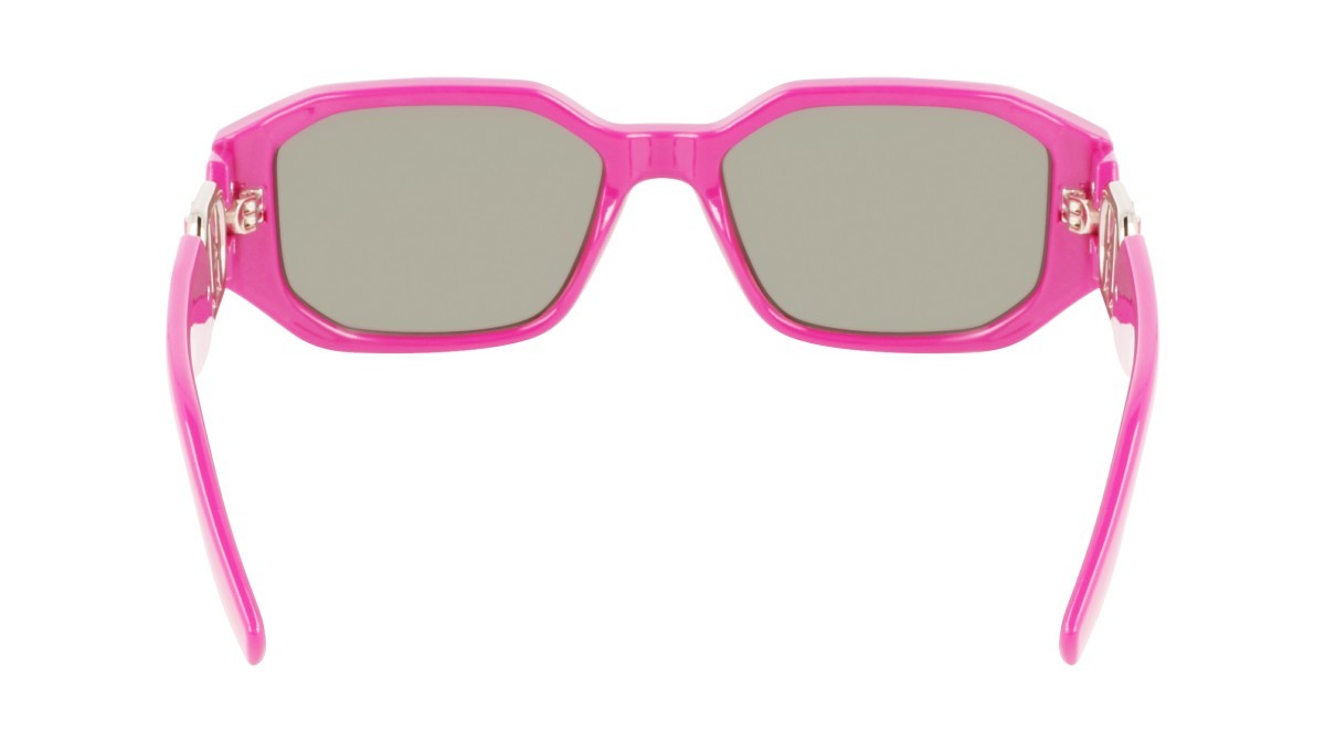 Sonnenbrillen Karl Lagerfeld KL6085S (525) farbe fuchsia form rechteckig gläser solid grey
