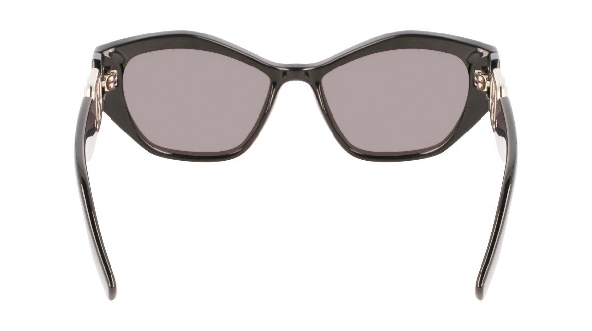 Sonnenbrillen Karl Lagerfeld KL6086S (001) farbe black form rechteckig gläser solid smoke