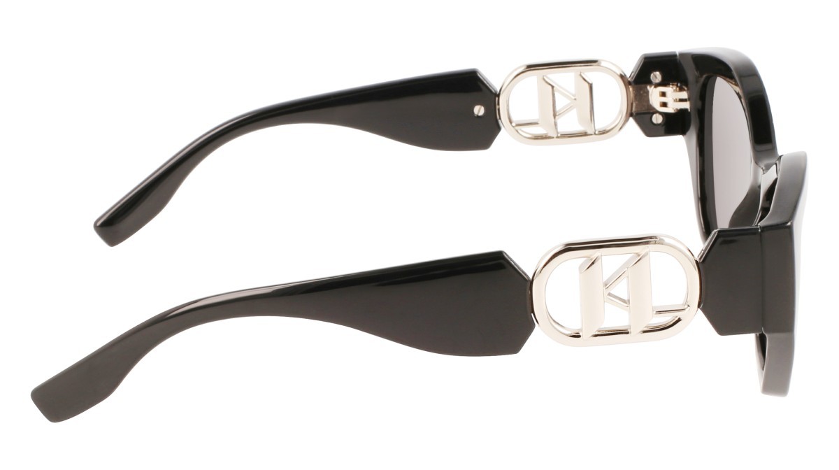Sonnenbrillen Karl Lagerfeld KL6086S (001) farbe black form rechteckig gläser solid smoke