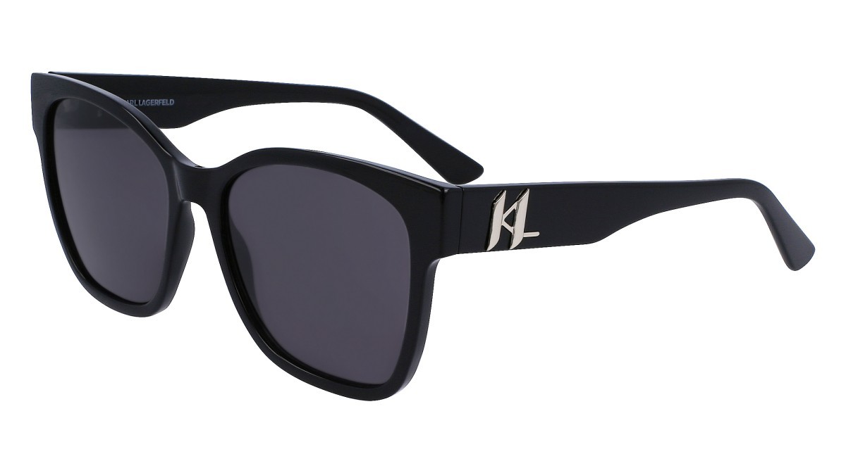 Sonnenbrillen Karl Lagerfeld KL6087S (001) farbe black form rechteckig gläser solid smoke