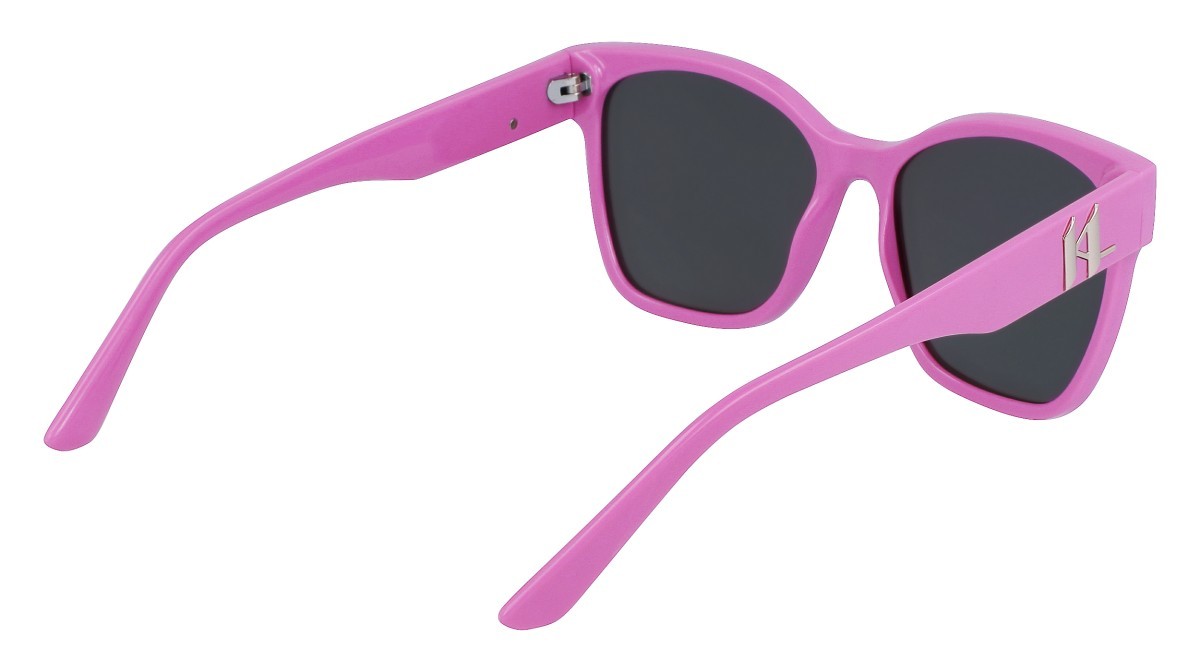 Sonnenbrillen Karl Lagerfeld KL6087S (525) farbe fuchsia form rechteckig gläser solid grey