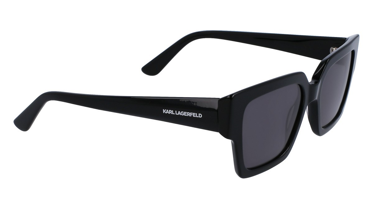 Occhiali da sole Karl Lagerfeld KL6089S (001) colore black forma rettangolare lenti solid smoke