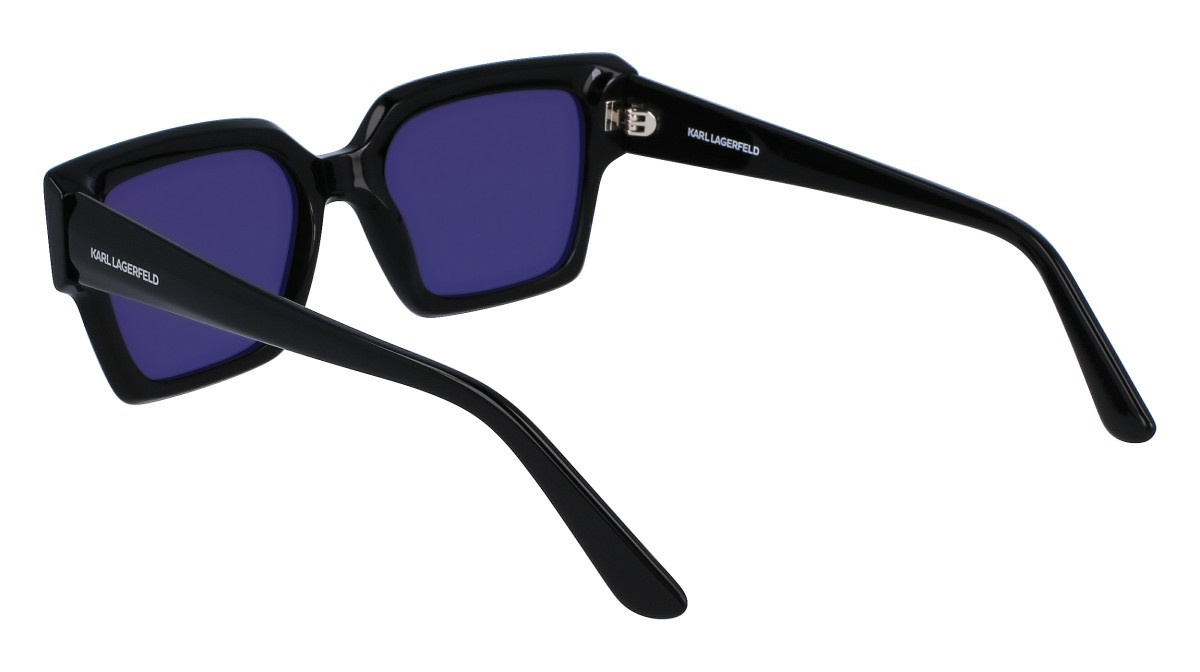 Occhiali da sole Karl Lagerfeld KL6089S (001) colore black forma rettangolare lenti solid smoke