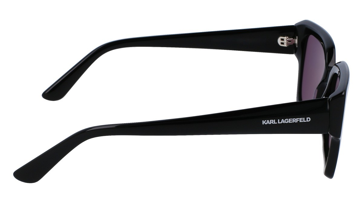 Occhiali da sole Karl Lagerfeld KL6089S (001) colore black forma rettangolare lenti solid smoke