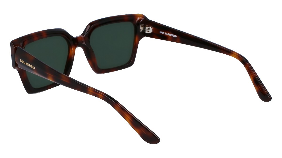 Occhiali da sole Karl Lagerfeld KL6089S (240) colore tortoise forma rettangolare lenti solid green