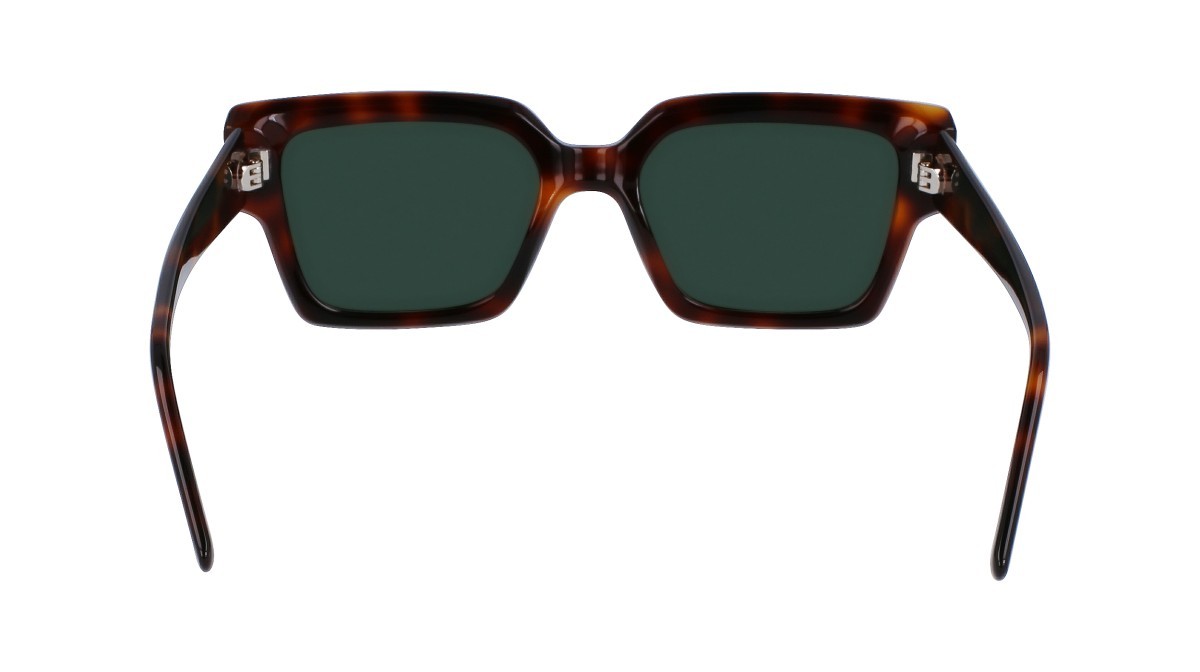Occhiali da sole Karl Lagerfeld KL6089S (240) colore tortoise forma rettangolare lenti solid green