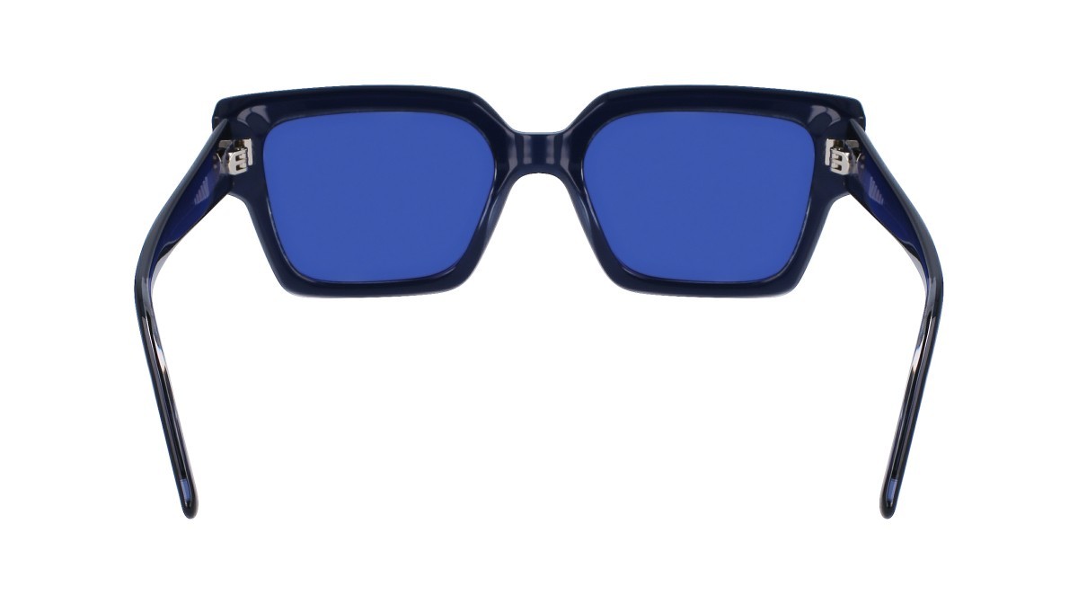 Sonnenbrillen Karl Lagerfeld KL6089S (405) farbe blue/crystal form rechteckig gläser solid blue
