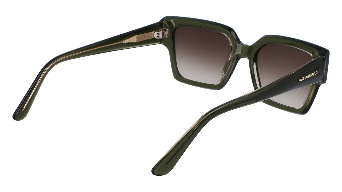 Sunglasses Karl Lagerfeld KL6089S N (305) color khaki/crystal shape rectangle 