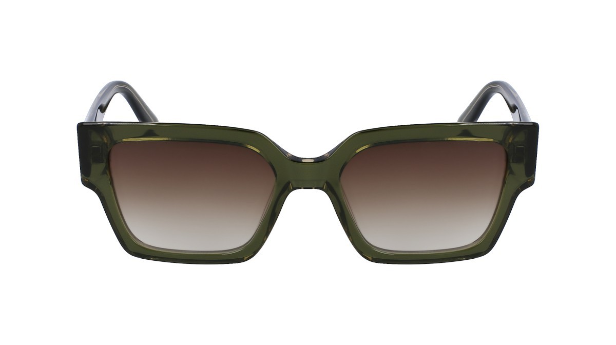 Sunglasses Karl Lagerfeld KL6089S N (305) color khaki/crystal shape rectangle 
