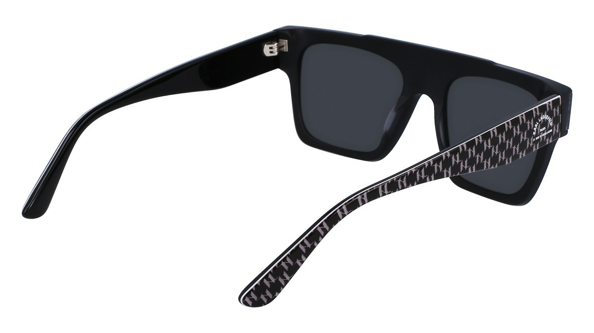 Sonnenbrillen Karl Lagerfeld KL6090S (002) farbe matte black form rechteckig gläser solid smoke mirror