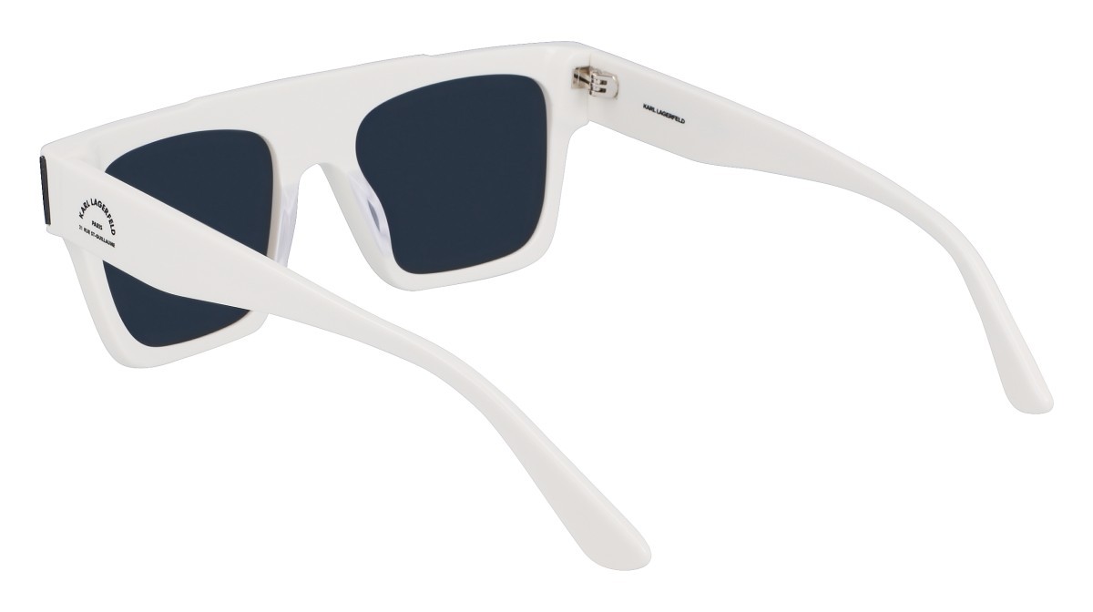 Sonnenbrillen Karl Lagerfeld KL6090S (105) farbe white form rechteckig gläser solid smoke