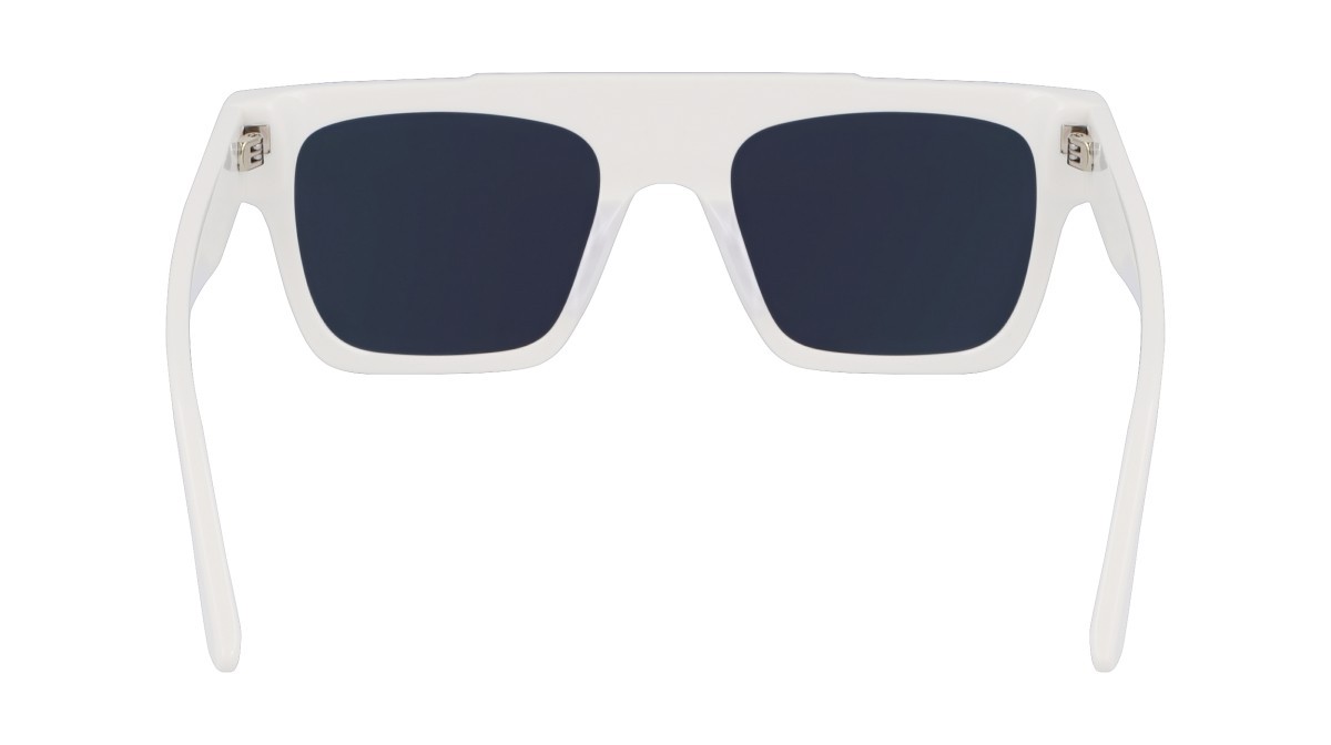Sonnenbrillen Karl Lagerfeld KL6090S (105) farbe white form rechteckig gläser solid smoke
