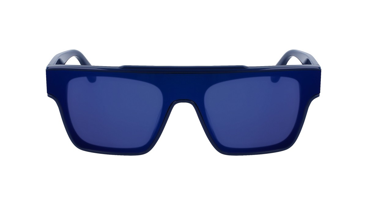 Sonnenbrillen Karl Lagerfeld KL6090S (400) farbe blue form rechteckig gläser solid blue flash