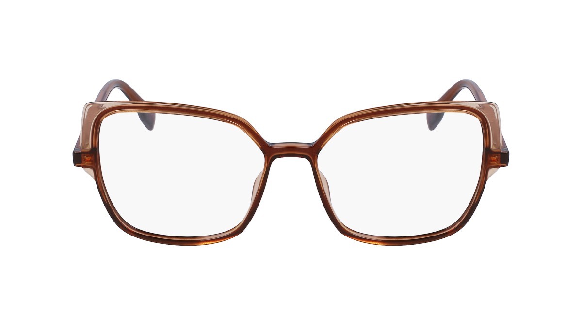 Brillen Karl Lagerfeld KL6096 (246) farbe brown/light brown form quadratisch 