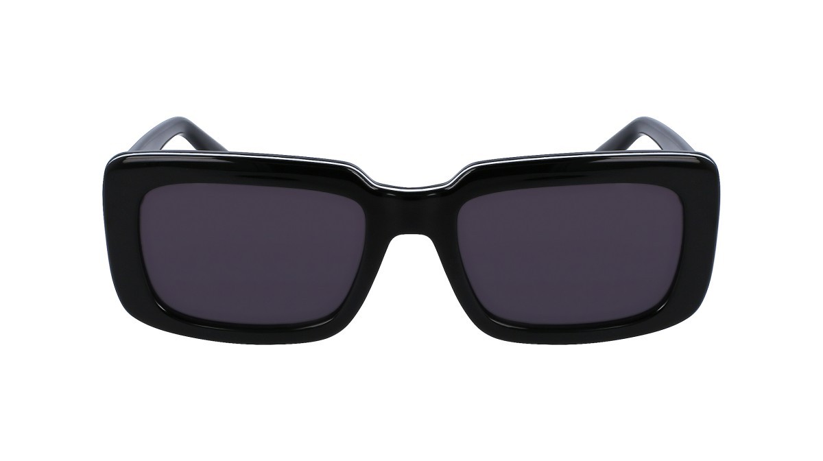 Sonnenbrillen Karl Lagerfeld KL6101S (001) farbe black form rechteckig gläser solid grey